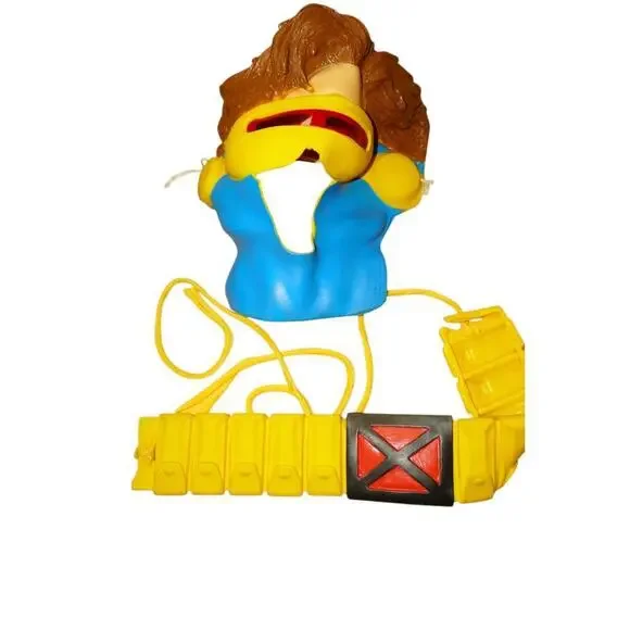 Vintage 1994 Marvel Comics Cyclops Costume X-Men Halloween Complete Set - Picture 7 of 16